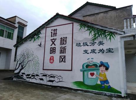 新蔡墙绘是现在流行的墙体广告
