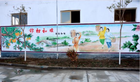 新蔡乡镇文化墙 乡风文明焕发新活力