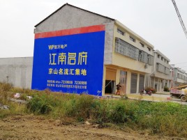 新蔡农村墙体广告在不同形式上面展现的不同特色